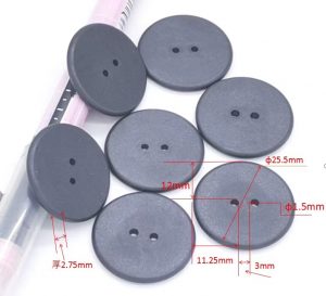 Button laundry rfid tag